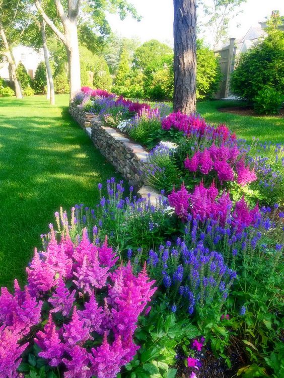 gorgeous floral backyard landscaping ideas