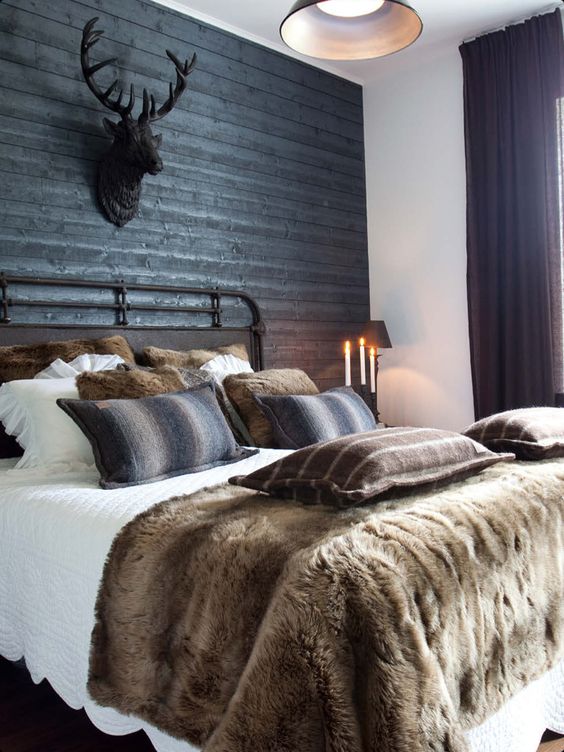 pretty fur bedroom winter ideas