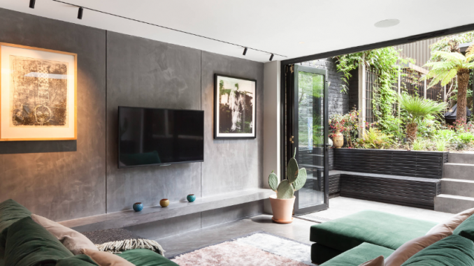 living room concrete flooring ideas decor