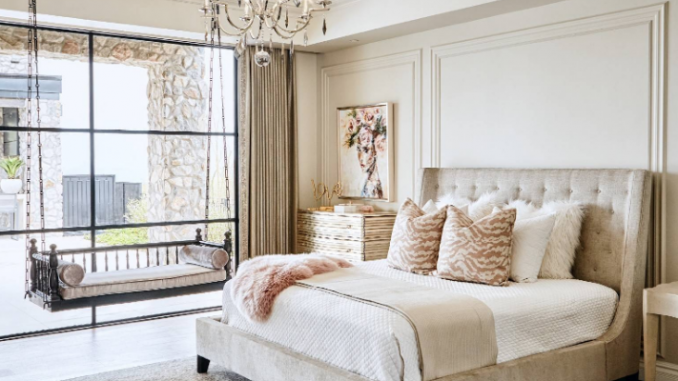 bedroom decorating ideas cream bed