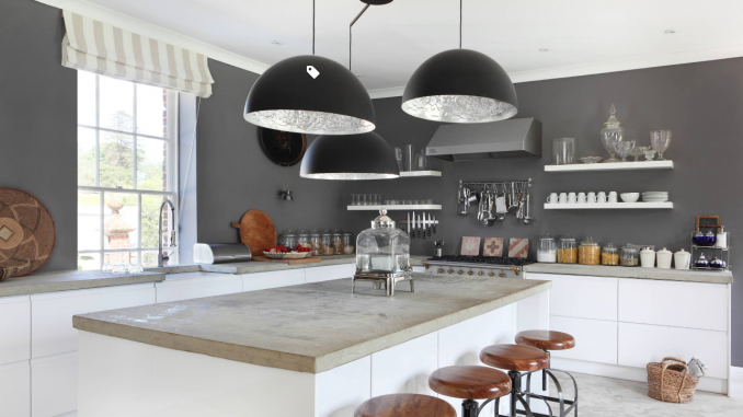 concrete kitchen counter top