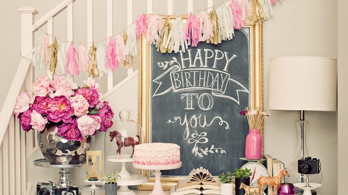 vintage birthday party planning decor ideas 5