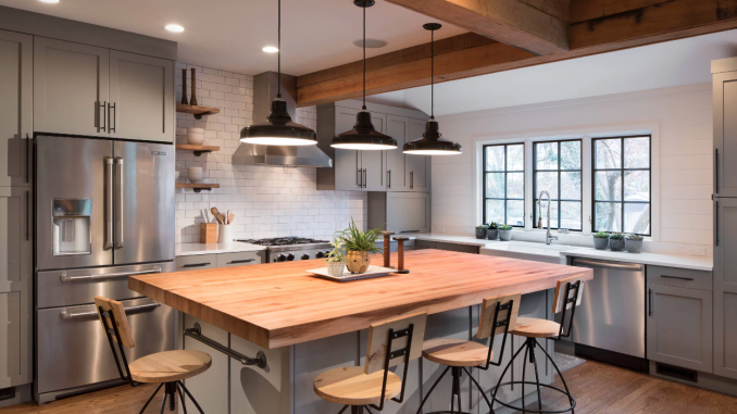 beautiful wood custom kitchen