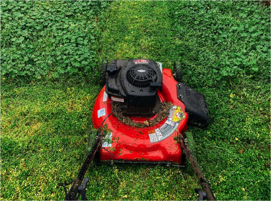 Unpowered best sale lawn mower